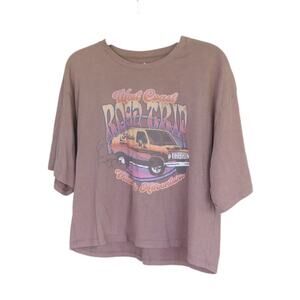 Hollister 100% Cotton Cropped Retro Graphic Tee